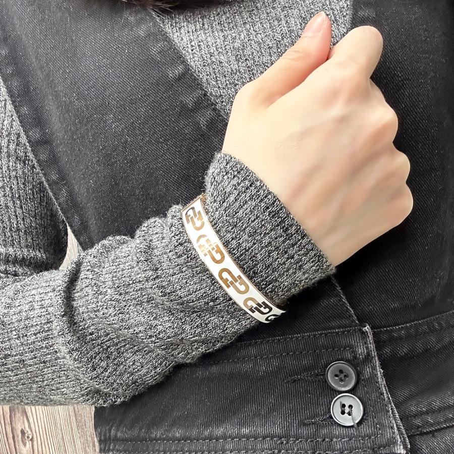 FURLA（フルラ） ブレスレット バングル レディース ホワイト ゴールド 