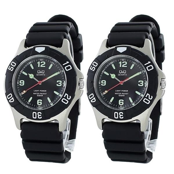 ペアBOX付き ソーラー ペアウォッチ スポーツ 水泳 水仕事 国内正規品 腕時計 メンズ レディース シチズン Q&Q アナログ クリスマス プレゼント