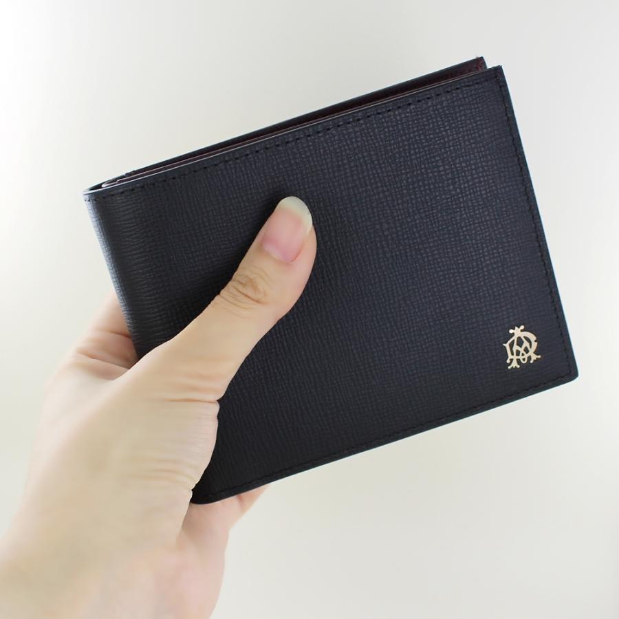【新品正規品】高級ブランド本革dunhill ブラック２つ折り財布　メンズ用 ダンヒル dunhill ブラック レザー L2LH32A 二つ折財布 メンズ