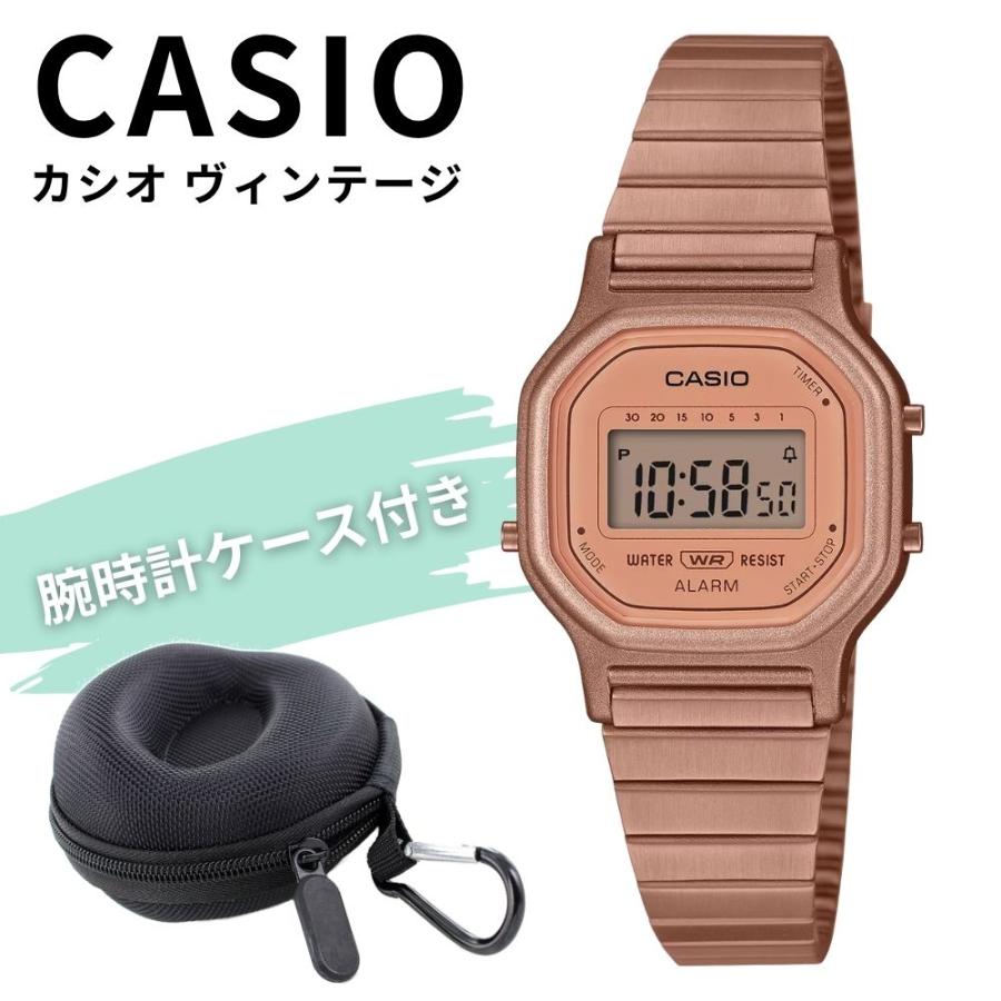 カシオ　デジタル腕時計　premiumシリーズ　ピンクゴールド CASIO（カシオ） 腕時計 レディース デジタル ピンクゴールド レトロ