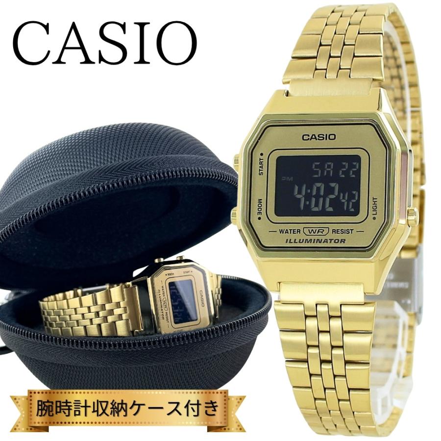 CASIO（カシオ） 腕時計 レディース 小さめ ゴールド デジタル チープ 