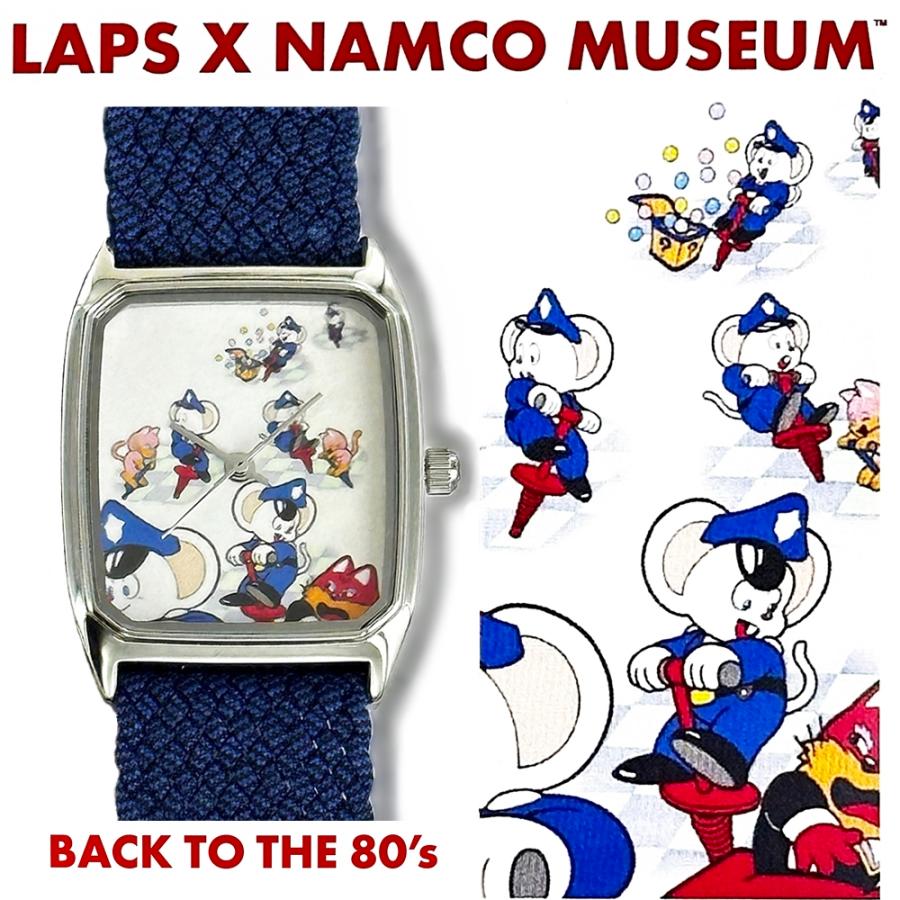 腕時計 限定モデル コラボ LAPS ナムコミュージアム メンズ レディース レトロゲームグッズ :lp-namco-m01:腕時計ノップル
