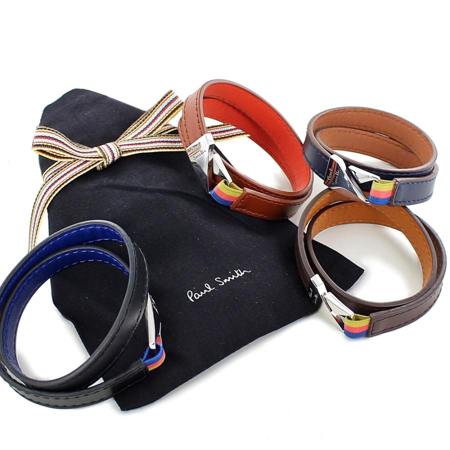 Paul Smith ポールスミス ブレスレット メンズ レザー 2重巻き