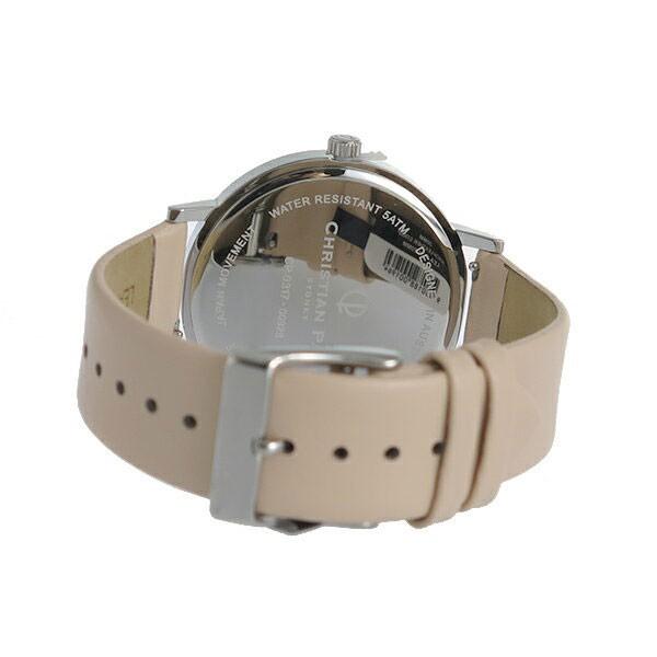 クリスチャンポール ペアウォッチ 43mm 35mm ホワイトマーブル 大理石柄 ベビーピンク ホワイト レザー 腕時計 手表 誕生日 爆買 成人 卒業 入学_2