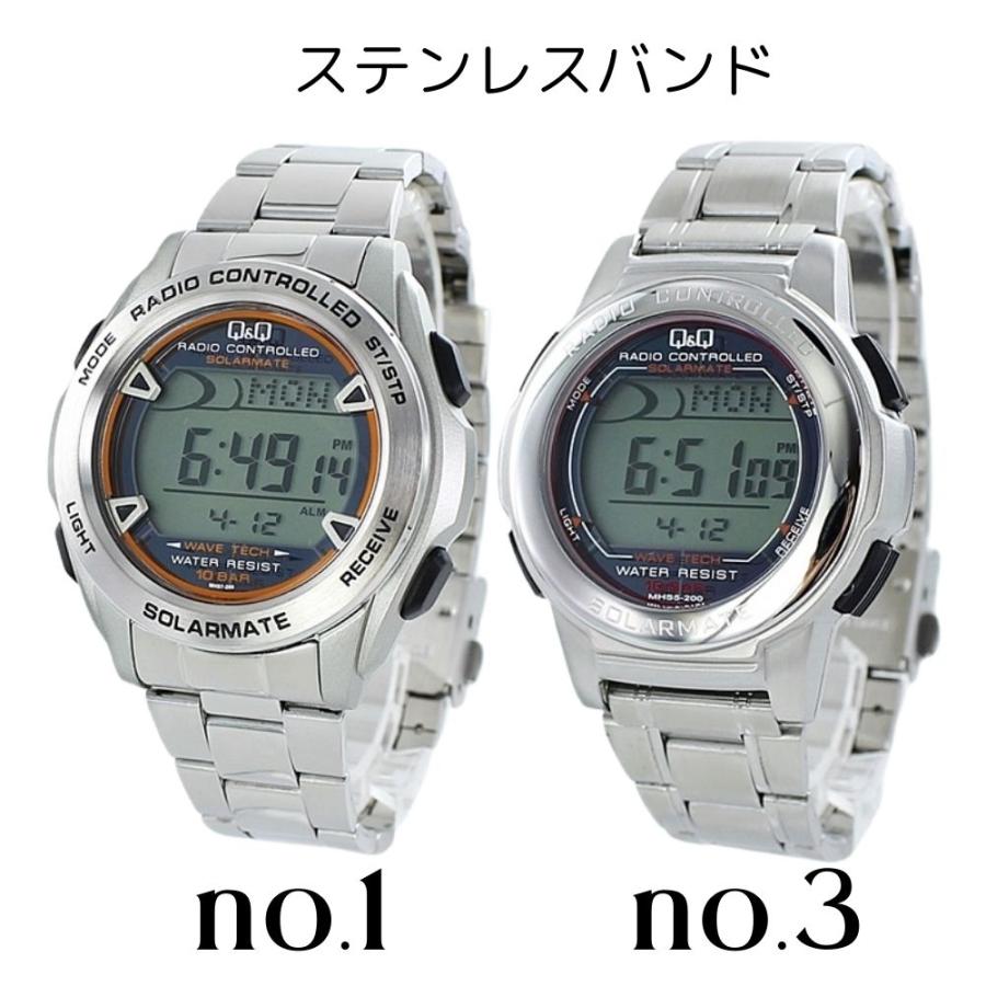 Q&Q 電波ソーラー腕時計 シチズン メンズ レディース 防水 Q&Q 電波ソーラー腕時計 シチズン メンズ レディース 防水