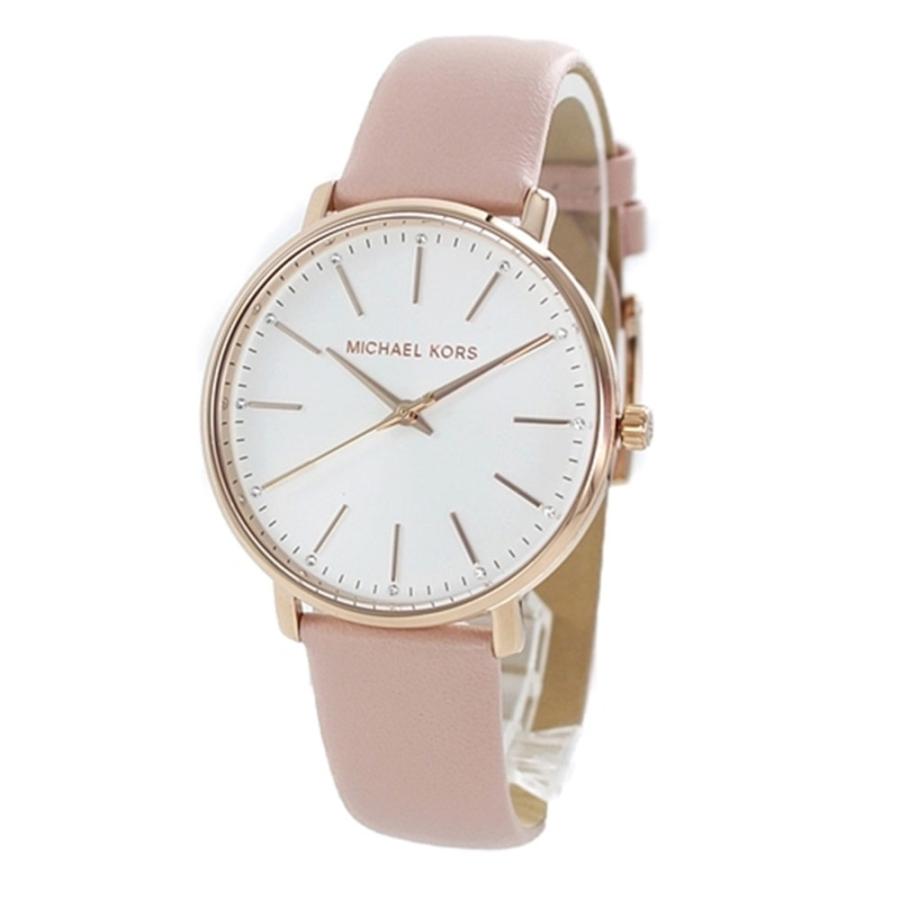 MICHAEL KORS（マイケルコース） メンズ レディース ユニセックス PYPER パイパー 38mm ローズゴールド ピンク レザー ...