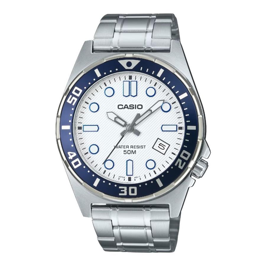 CASIO（カシオ） 腕時計 メンズ ダイバー風 ホワイト 防水 アナログ
