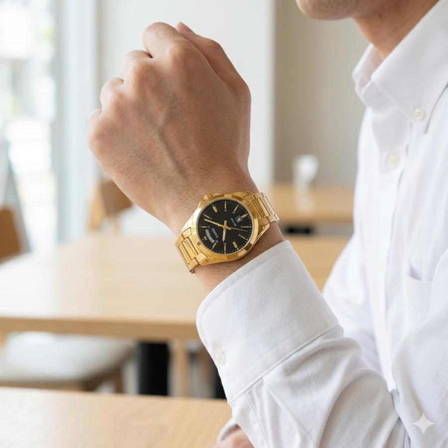 CASIO（カシオ） 腕時計 メンズ メタルベルト 50m防水 曜日表示 日付