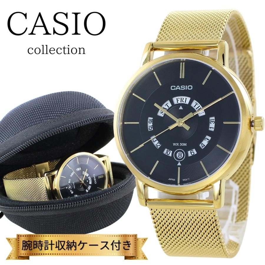 CASIO（カシオ） 腕時計 メンズ アナログ メッシュベルト ゴールド