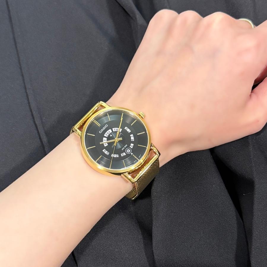 CASIO（カシオ） 腕時計 メンズ アナログ メッシュベルト ゴールド