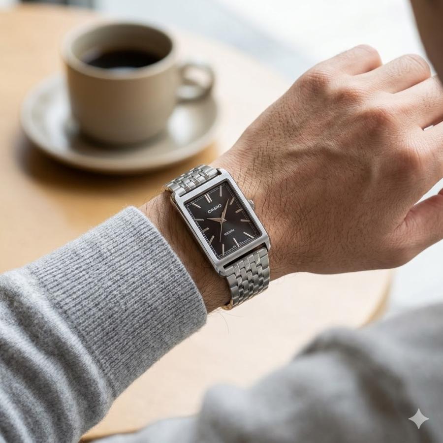 CASIO（カシオ） チプカシ メンズ 腕時計 スクエア 海外モデル 収納