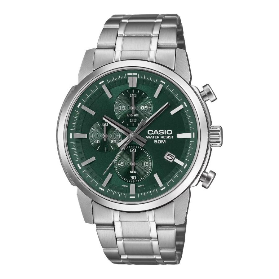 CASIO（カシオ） メンズ 腕時計 グリーン シルバー 防水 チープカシオ