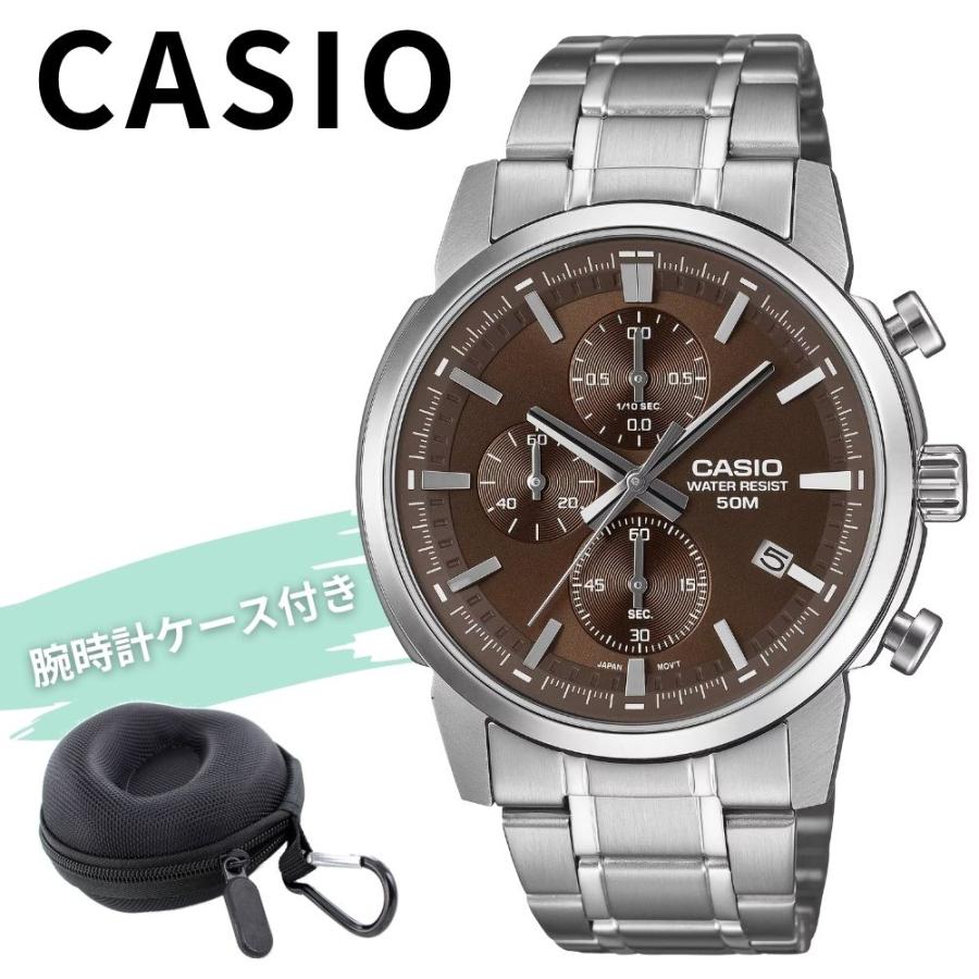 CASIO（カシオ） メンズ 腕時計 ブラウン シルバー 防水 チープカシオ