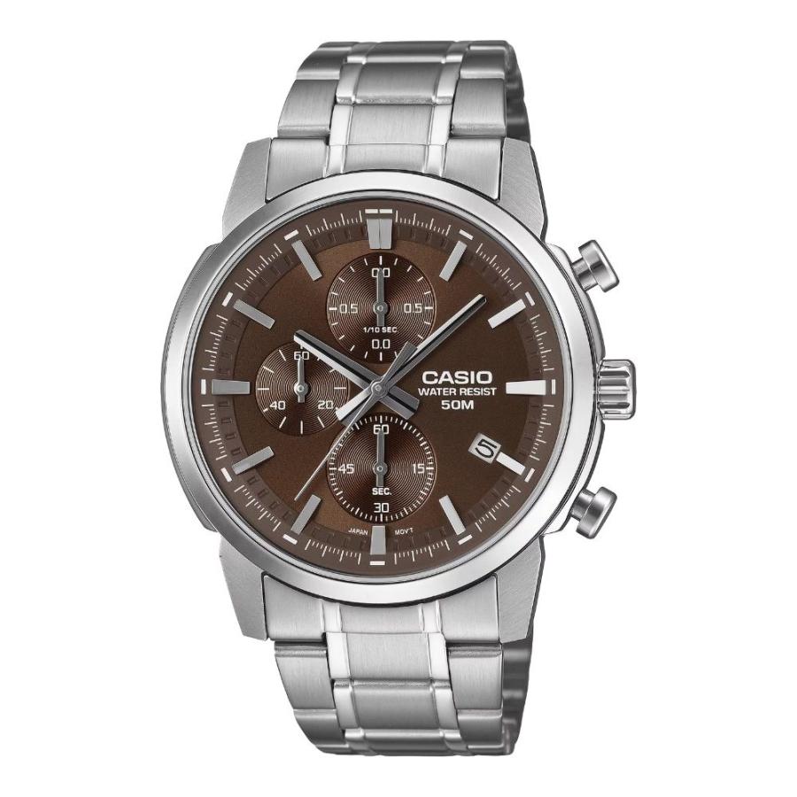 CASIO（カシオ） メンズ 腕時計 ブラウン シルバー 防水 チープカシオ 