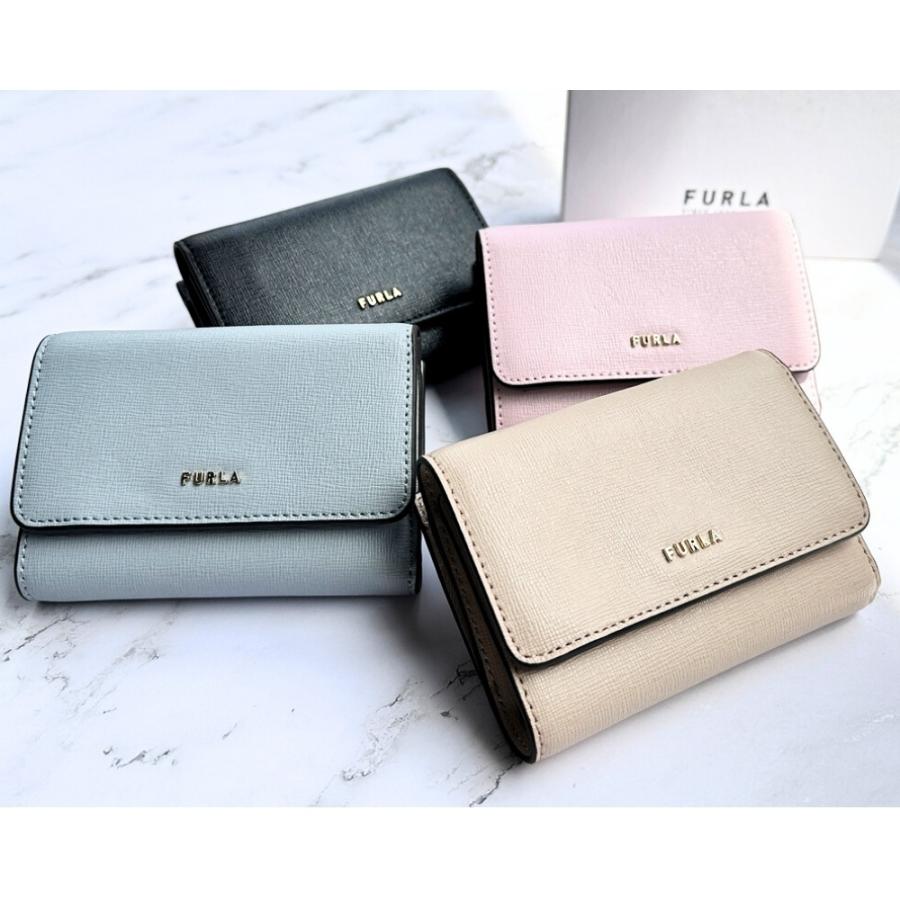 未使用 FURLA フルラ バビロン 三つ折り財布 レディース ブラック レザー BABYLON（FURLA） 最大51%☆5/3限定 フルラ 三つ折り財布 FURLA 財布