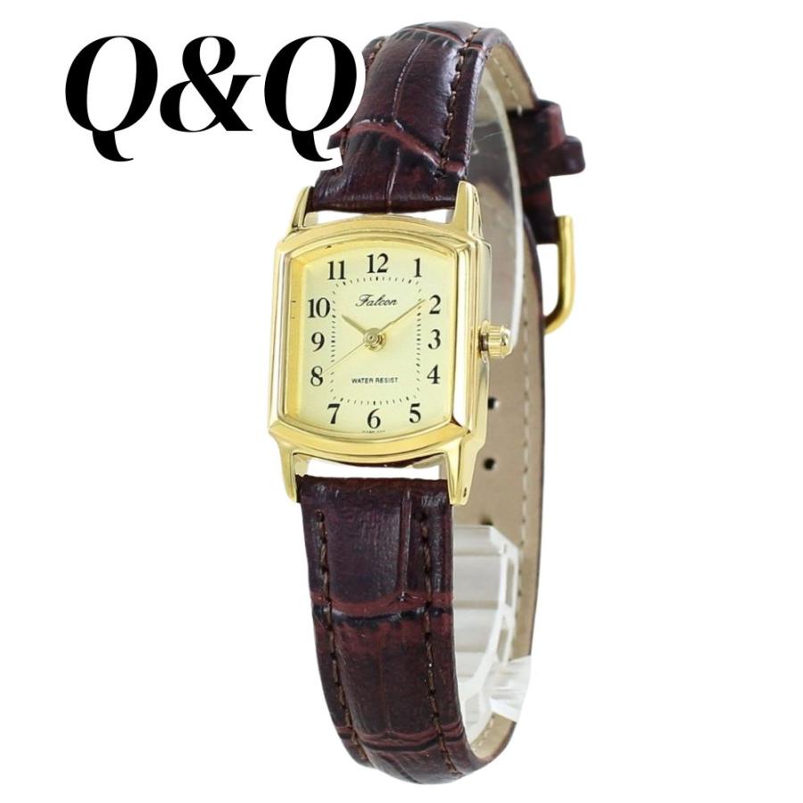 CITIZEN（シチズン） Q&Q ファルコン 腕時計 レディース ブラウン 革