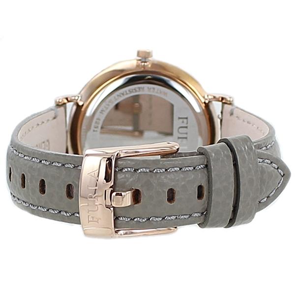 FURLA フルラ レディース 腕時計 手表 グレー レザー シック 大人  