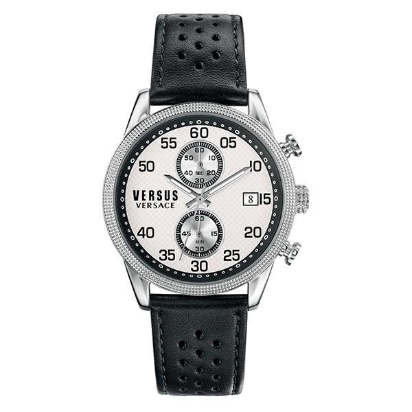 箱なし・腕時計のみお届け ヴェルサーチ ベルサーチ ヴェルサス メンズ クロノグラフ ブラック レザー S66060016 記念日 2023