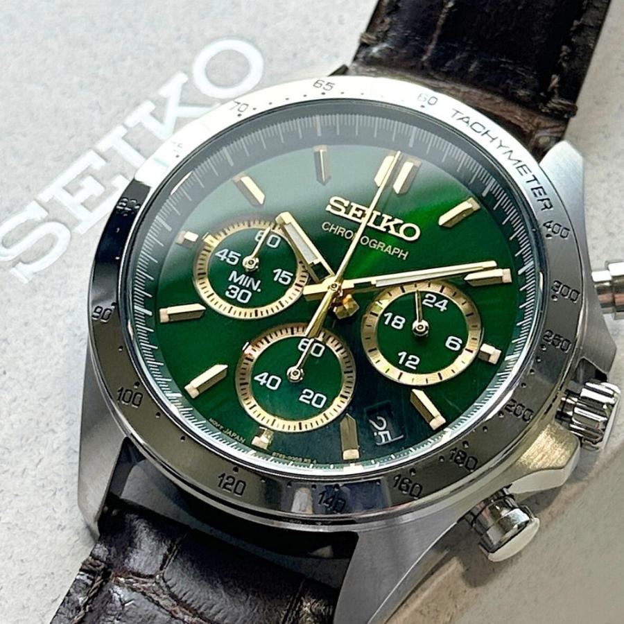 【美品】 SEIKO SBTR017 クロノグラフグリーン　値段交渉可 SEIKO SELECTION セイコー セレクション メンズ 8Tクロノ