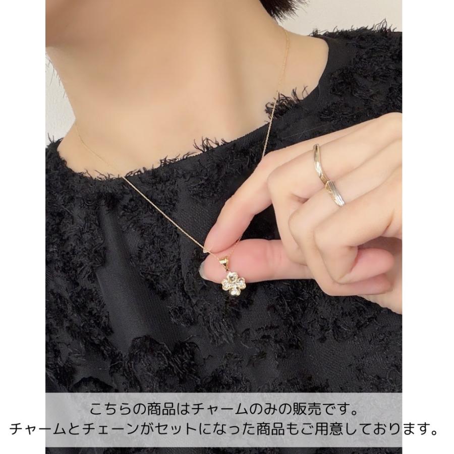 正規品 ショッパー付き ウノアエレ K18 ゴールド クローバー ペンダントトップ レディース プレゼント 爆買 成人 卒業 入学の画像