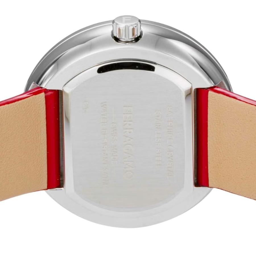 フェラガモ 腕時計 レディース CURVE 高級感 おしゃれ エレガント 赤 時計 革ベルト レッド レザー ビジネス 誕生日プレゼント 爆買 成人 卒業 入学の画像