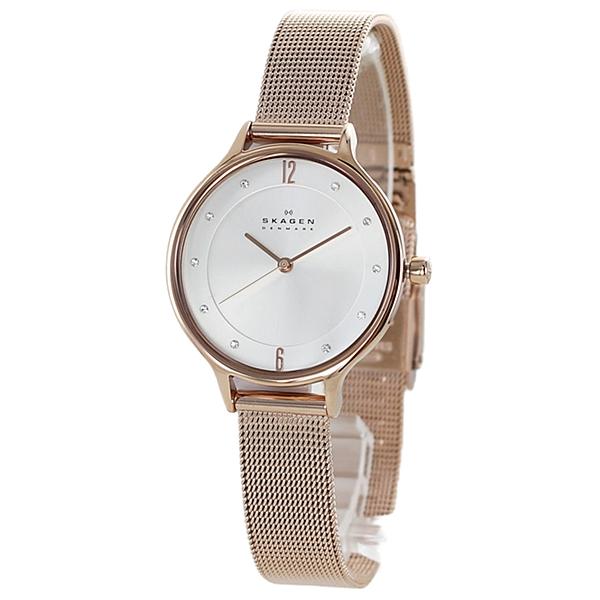 SKAGEN（スカーゲン） 腕時計 手表 レディース スワロフスキー ローズ