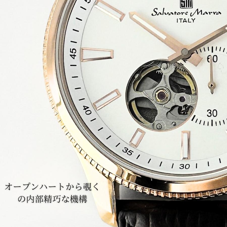 流通限定モデル サルバトーレマーラ メンズ 腕時計 手表 防水 革ベルト 機械式腕時計 自動巻き 誕生日 爆買 成人 卒業 入学の画像