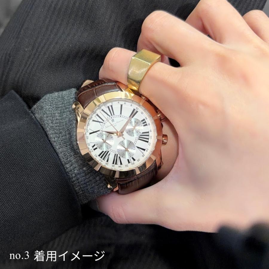 ラッピング済 ギフトセット サルバトーレマーラ 腕時計 ショッパー付き メンズ 革ベルト 爆買 成人 卒業 入学の画像