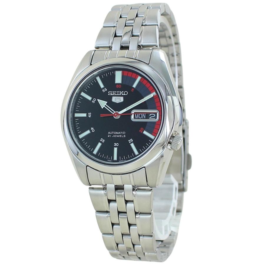 Seiko 5 セイコー5 腕時計 メンズ 自動巻き ブラック シルバー 37mm