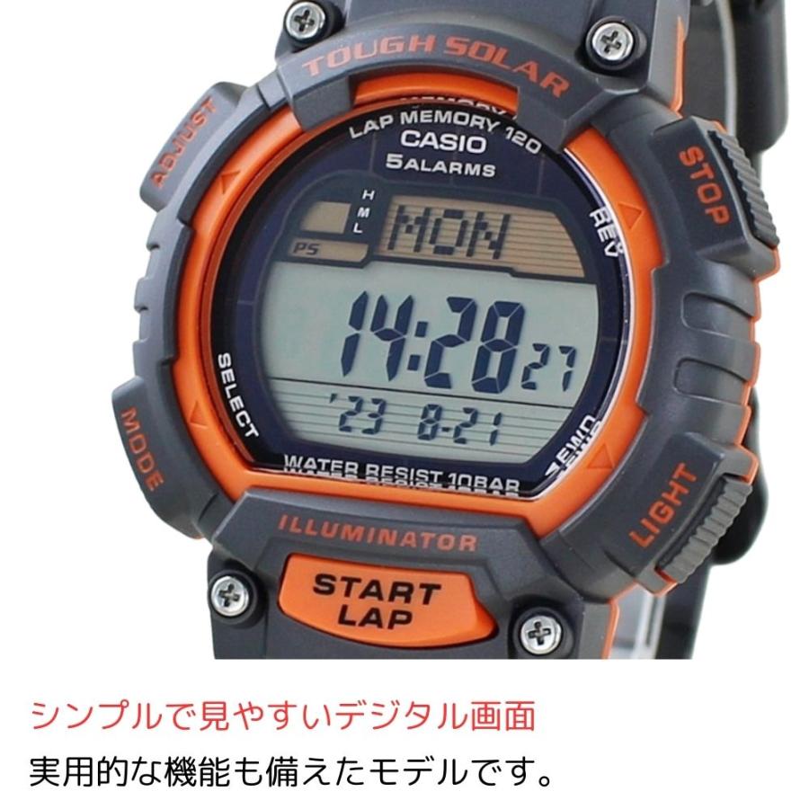 ソーラー ランニングウォッチ カシオ デジタル 電池交換不要 腕時計 手表 メンズ レディース 防水 アウトドア 誕生日 爆買 成人 卒業 入学の画像