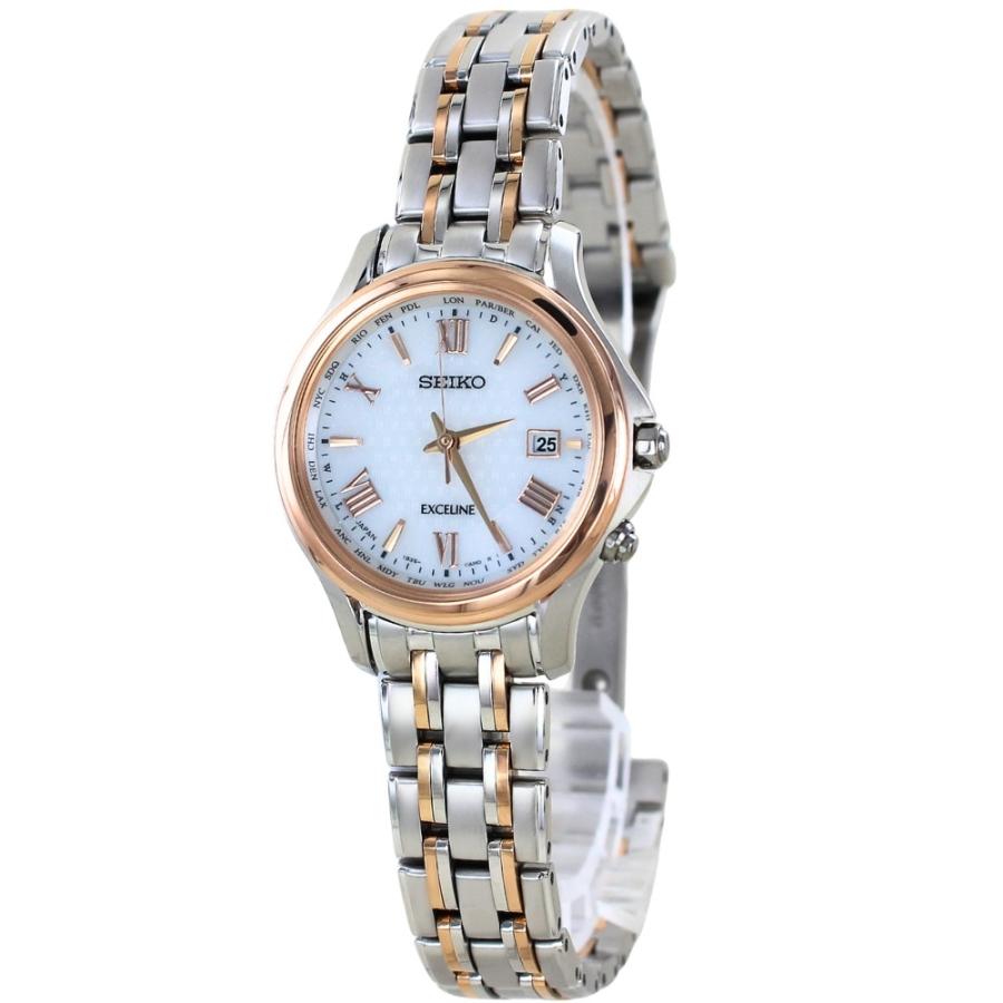 【新品電池交換/稼働品】セイコー 高級ライン エクセリーヌ レディース腕時計 SEIKO SELECTION 正規品 セイコー エクセリーヌ レディース 電波
