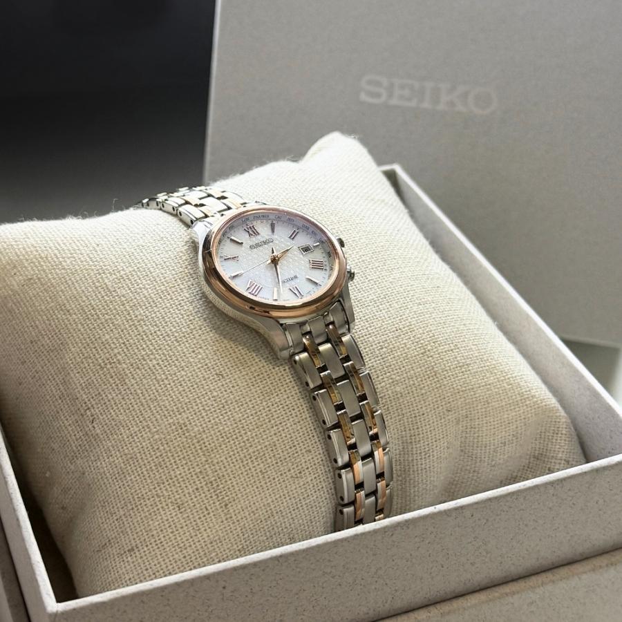 【新品電池交換/稼働品】セイコー 高級ライン エクセリーヌ レディース腕時計 SEIKO SELECTION 正規品 セイコー エクセリーヌ レディース 電波