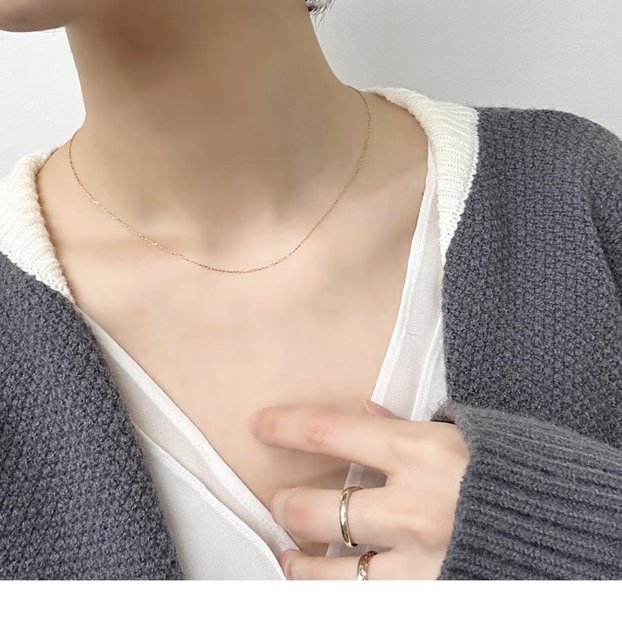 18金 チェーンネックレス K18 レディース ネックレス チェーン だけ 18K 45cm 細い シンプル 女性 母 妻 誕生日 爆買 成人 卒業 入学 |  | 06