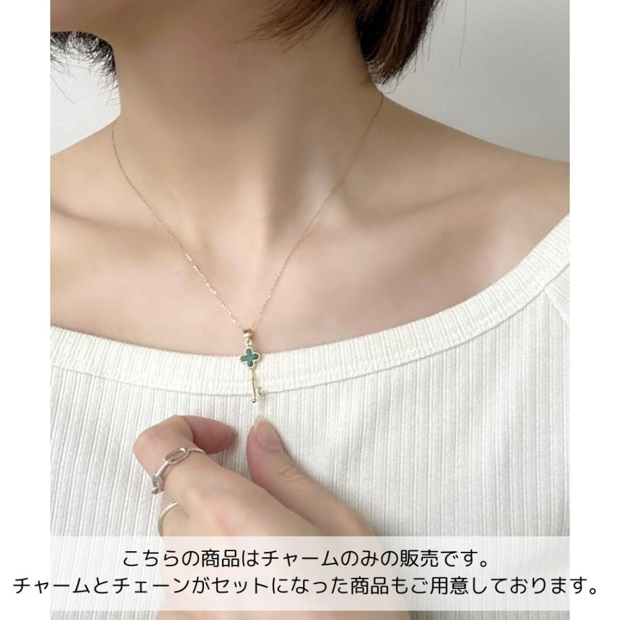 K18 18金 ゴールド ペンダントトップ ネックレスチャーム レディース 鍵 マラカイト ギフト 爆買 成人 卒業 入学 |  | 06