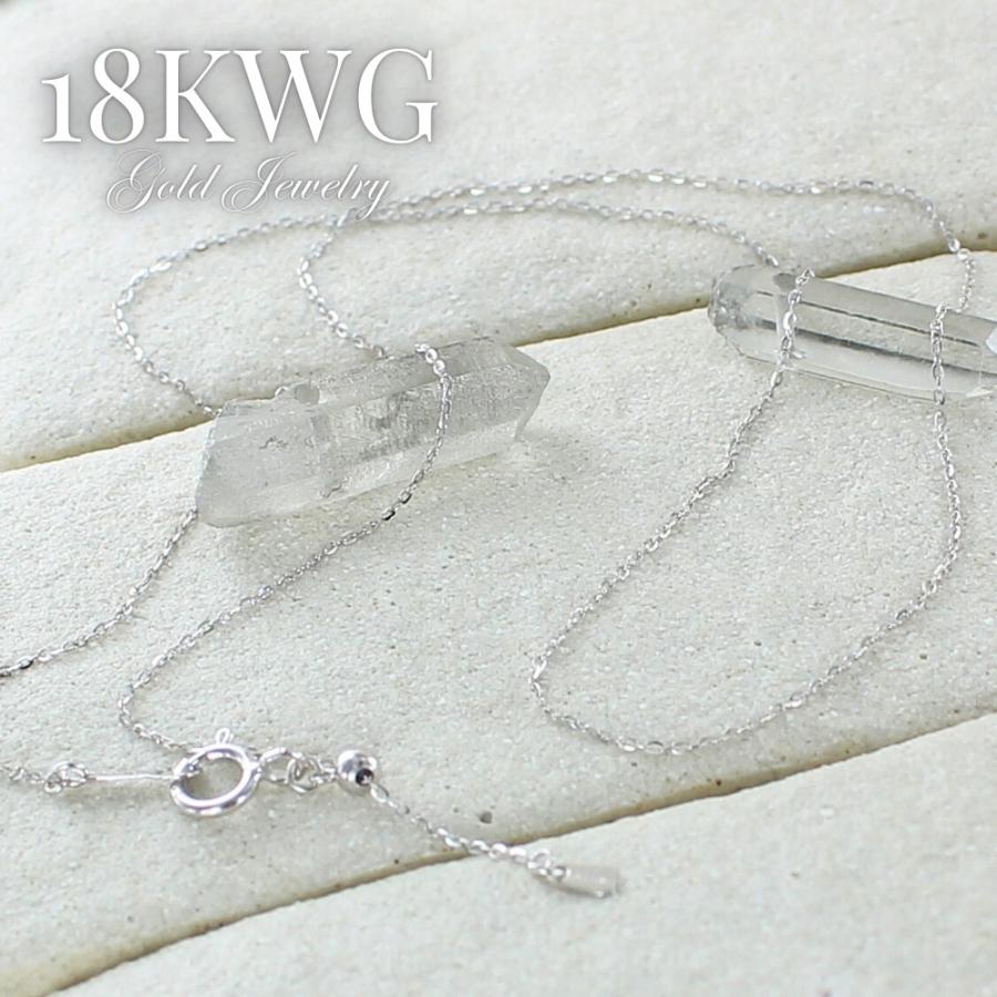 K18WG 18金 ネックレス ホワイトゴールド レディース チェーン