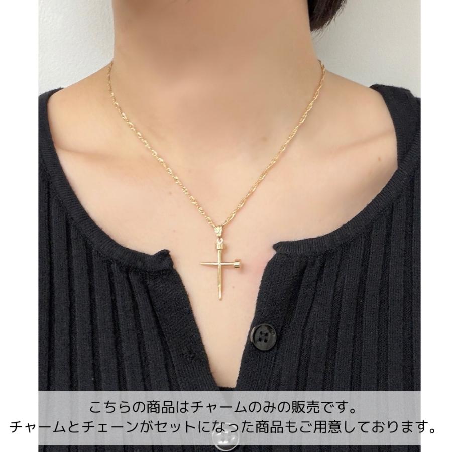 K18 クロス 釘 モチーフ チャーム 18金 ペンダントトップ レディース メンズ 誕生日 ギフト 爆買 成人 卒業 入学 |  | 07