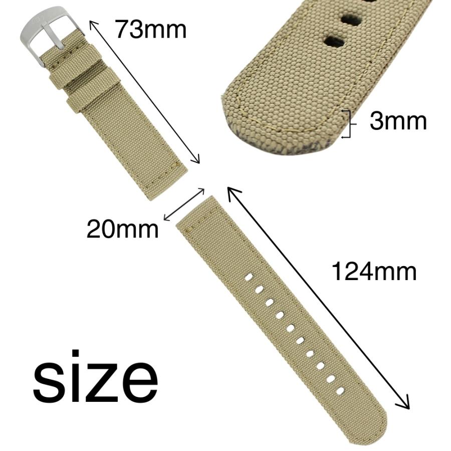 TIMEX（タイメックス） 替えベルト 20mm 腕時計 ベルトのみ ナイロン