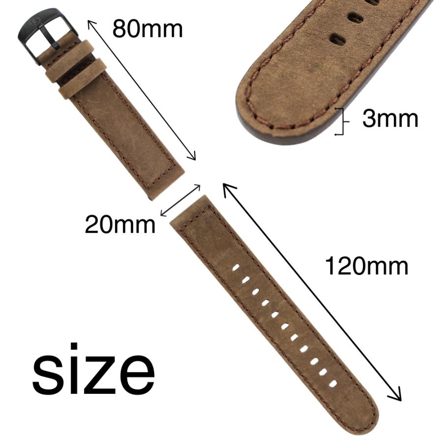 TIMEX（タイメックス） 替えベルト 20mm 腕時計 ベルトのみ レザー