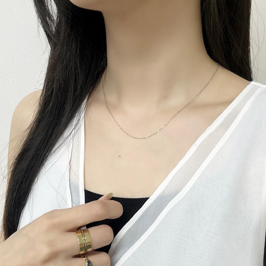 UNOAERRE（ウノアエレ） 正規品 ショッパー付き 18金 K18WG ホワイト 