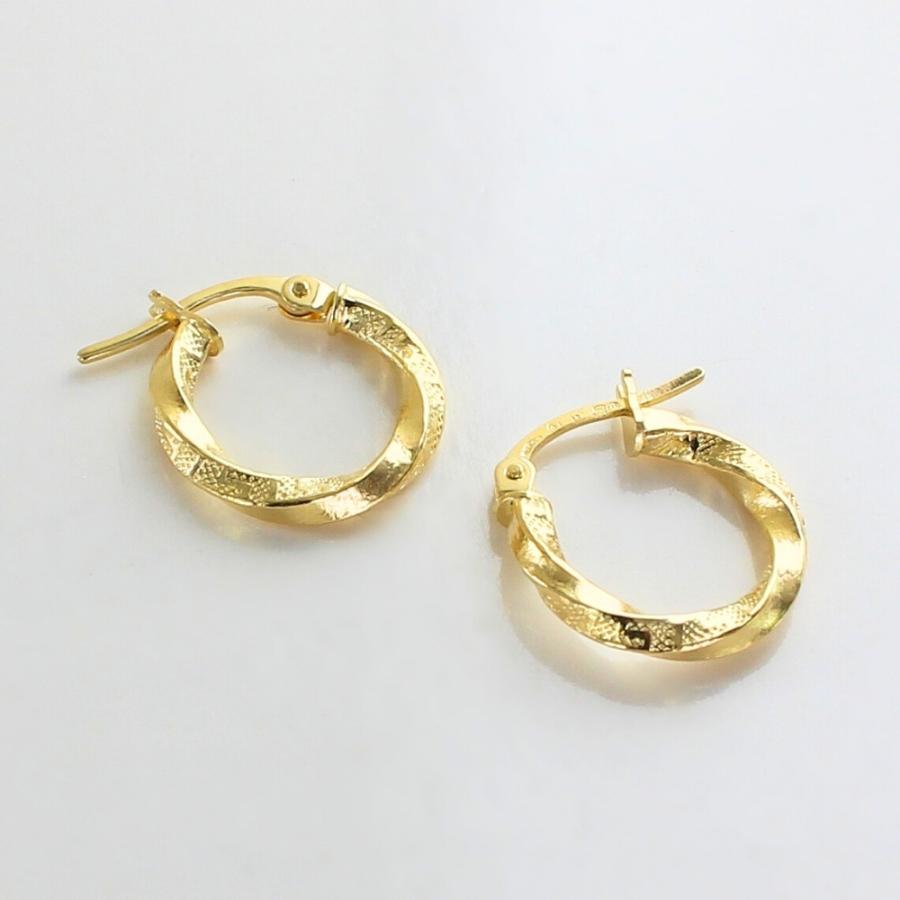 ウノアエレ 18金 ピアス K18 18K レディース フープピアス 小さい 小さめ おしゃれ シンプル 贈り物 女性 爆買 成人 卒業 入学の画像