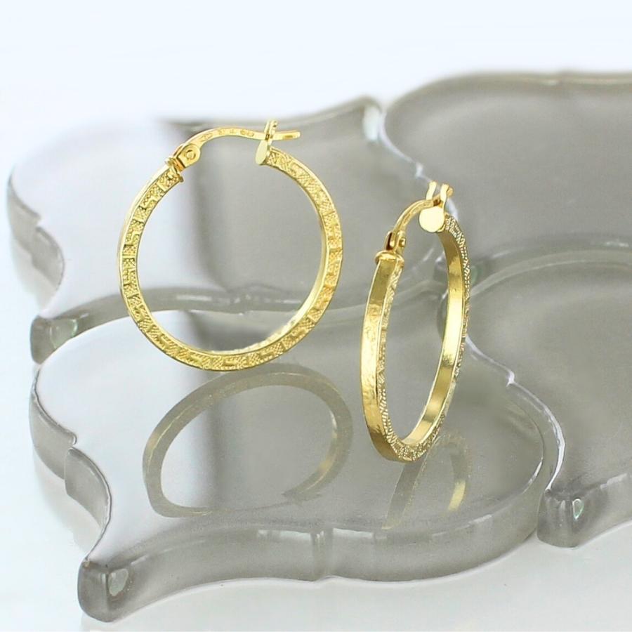 UNOAERRE（ウノアエレ） 18金 ピアス K18 18K レディース フープピアス