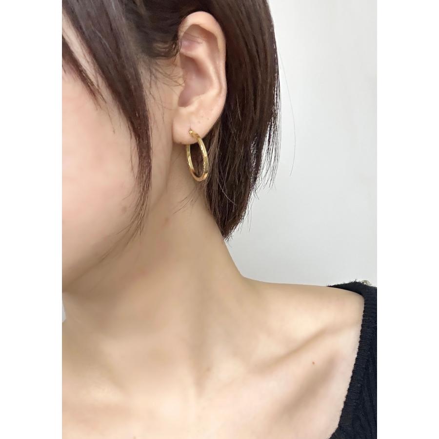 ウノアエレ UNOAERRE フープピアス片耳 UNOAERRE（ウノアエレ） 18金 ピアス K18 18K レディース フープピアス