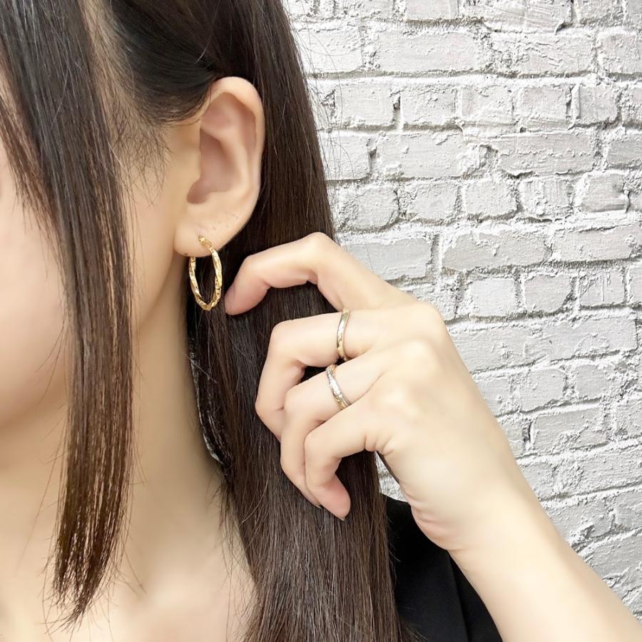 18金 ピアス ウノアエレ K18 18K ゴールド フープピアス 金 誕生日 婚約 結婚記念日 誕生日 爆買 成人 卒業 入学の画像