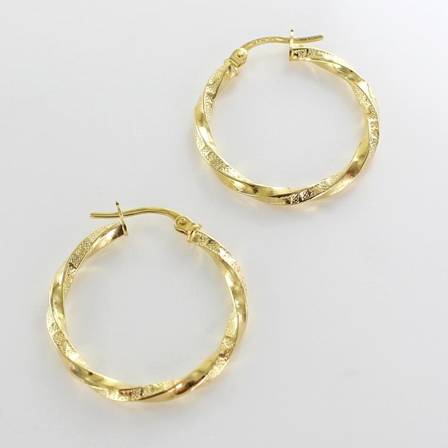 18金 ピアス ウノアエレ K18 18K ゴールド フープピアス 金 誕生日 婚約 結婚記念日 誕生日 爆買 成人 卒業 入学の画像