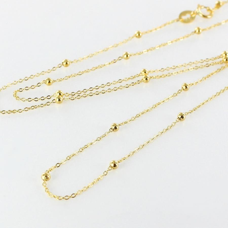 UNOAERRE（ウノアエレ） ボールステーションネックレス K18 レディース