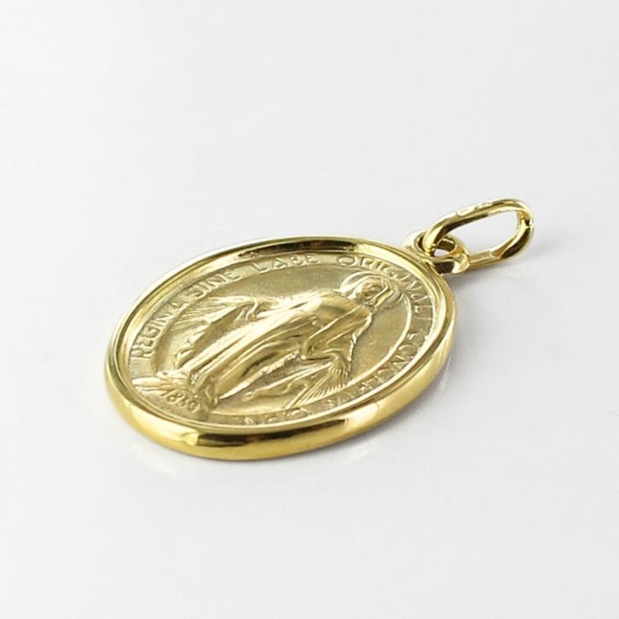 UNOAERRE ウノアエレ 18金 ゴールド メダイ マリア ネックレス