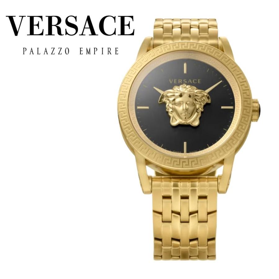【希少】VERSACE ヴェルサーチ 腕時計 メデューサ VERD パラッツォ VERSACE（ヴェルサーチェ） 腕時計 メンズ ゴールド ブラック 43mm
