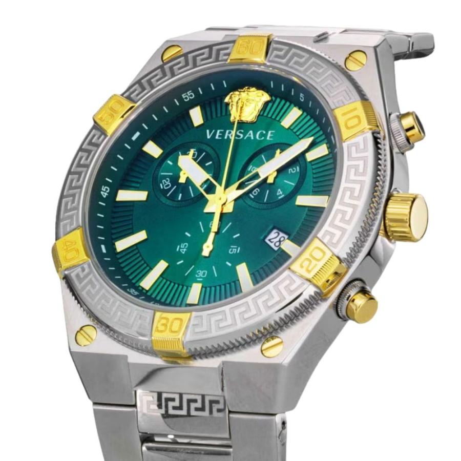 VERSACE（ヴェルサーチェ） 腕時計 メンズ グリーン シルバー ゴールド