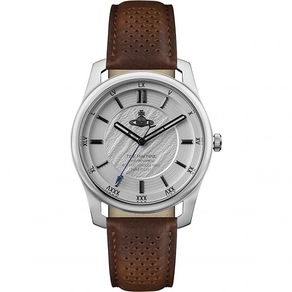 宅配 ヴィヴィアン ウエストウッド メンズ Hollborn 2 ホルボーン シルバーケース ブラウン レザー Vv185slbr 腕時計 記念日 クリスマス プレゼント 22 腕時計 Penpal Co Il