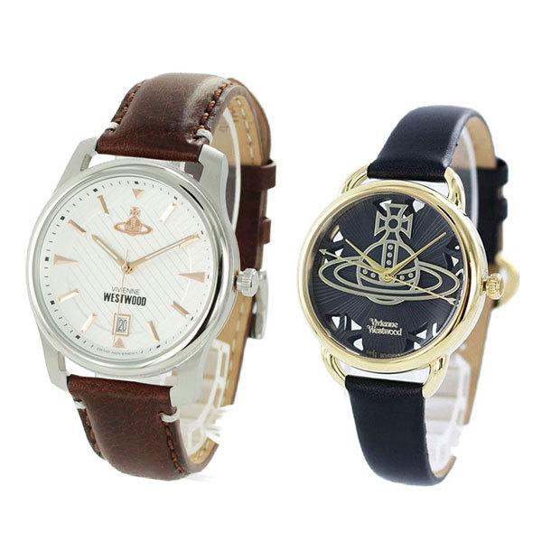 日本公式品 正規ショッパー付き ペアウォッチ Vivienne Westwood ヴィヴィアンウエストウッド 腕時計 ペア腕時計 レディース メンズ 人気 ブランド レザー 革ベルト カップル 2本セット おすすめ 夫婦 恋人 お揃い 記念 結婚 代 30代 40代 50代 60代 魅了